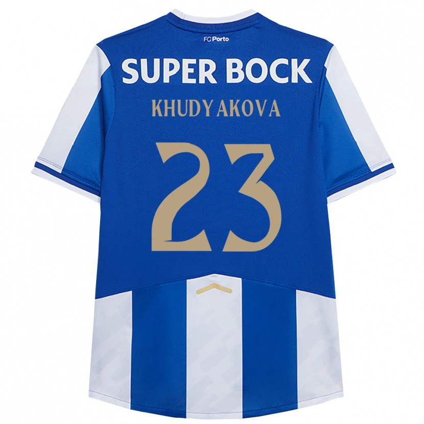 Danxen Uomo Maglia Verónica Khudyakova #23 Blu Bianco Kit Gara Home 2025/26 Maglietta