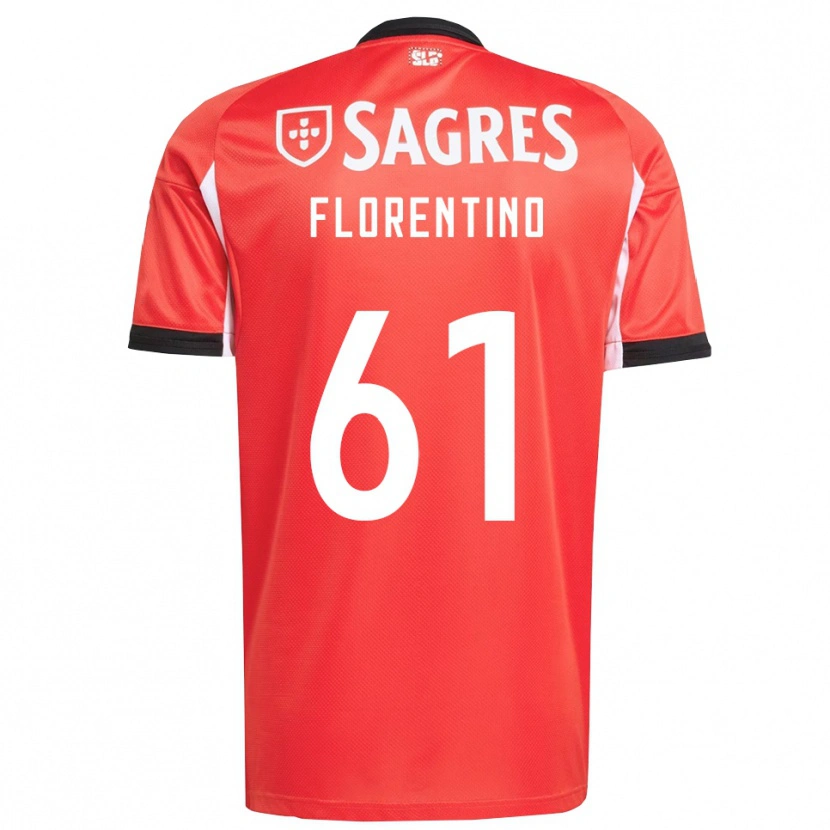 Danxen Uomo Maglia Florentino #61 Rosso Bianco Kit Gara Home 2025/26 Maglietta