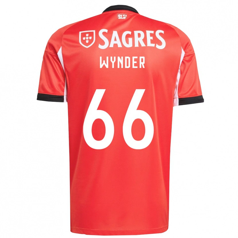 Danxen Uomo Maglia Joshua Wynder #66 Rosso Bianco Kit Gara Home 2025/26 Maglietta