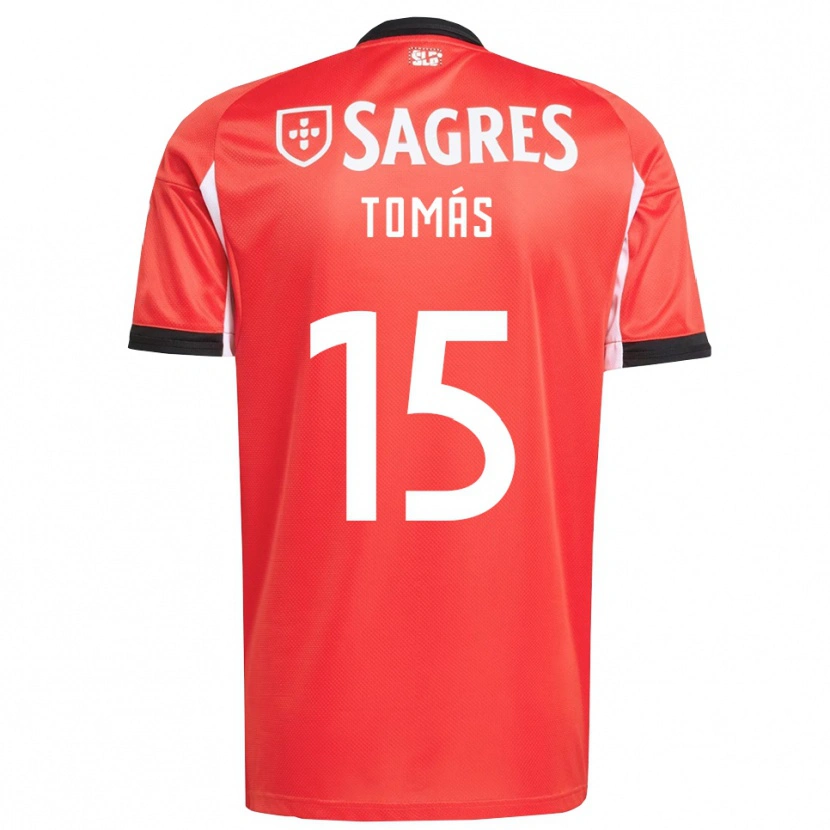 Danxen Uomo Maglia Tomás Ferreira #15 Rosso Bianco Kit Gara Home 2025/26 Maglietta