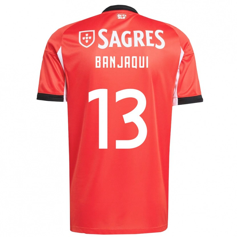 Danxen Uomo Maglia Daniel Banjaqui #13 Rosso Bianco Kit Gara Home 2025/26 Maglietta