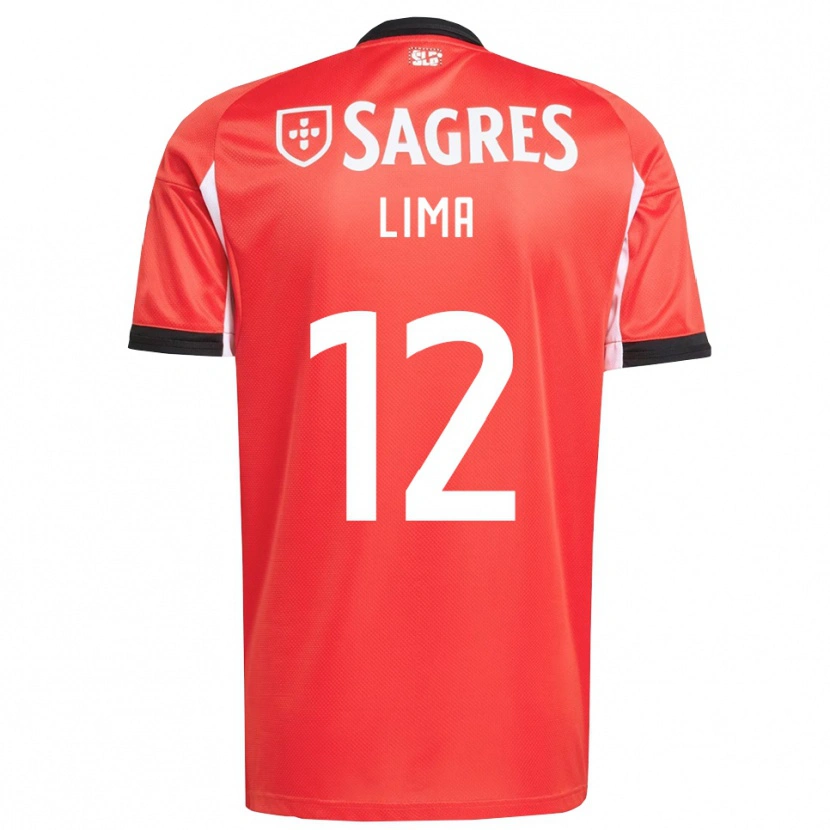Danxen Uomo Maglia Thaís Lima #12 Rosso Bianco Kit Gara Home 2025/26 Maglietta