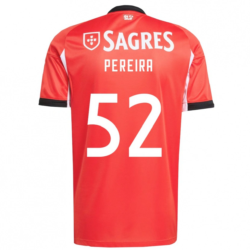 Danxen Uomo Maglia Henrique Pereira #52 Rosso Bianco Kit Gara Home 2025/26 Maglietta