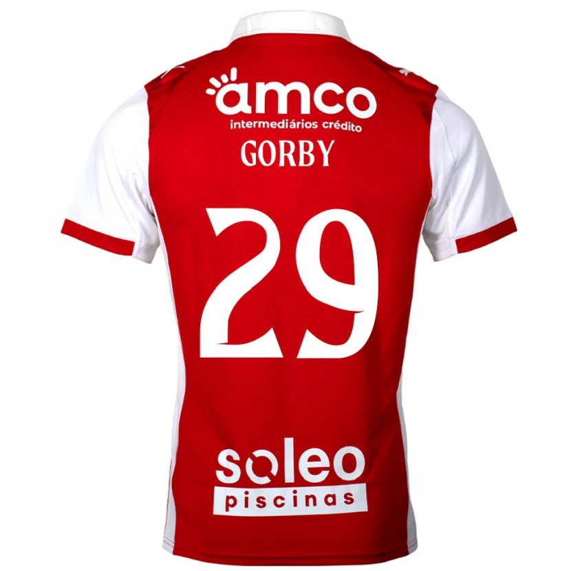 Danxen Uomo Maglia Gorby #29 Rosso Bianco Kit Gara Home 2025/26 Maglietta