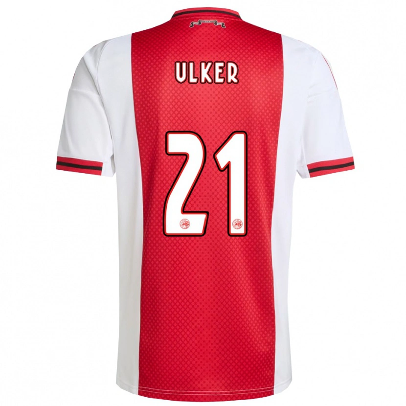 Danxen Uomo Maglia Ufuk Ulker #21 Rosso Bianco Kit Gara Home 2025/26 Maglietta