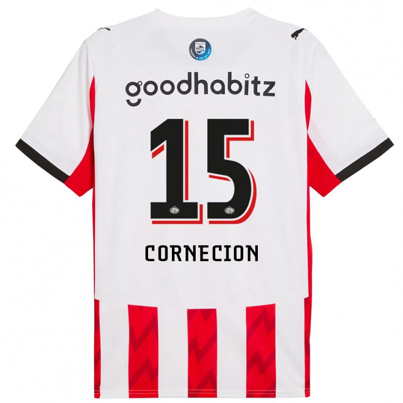 Danxen Uomo Maglia Shuryjano Cornecion #15 Rosso Bianco Kit Gara Home 2025/26 Maglietta