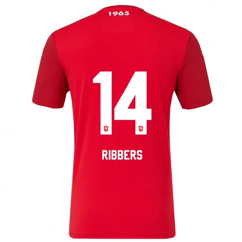 Danxen Uomo Maglia Jort Ribbers #14 Rosso Bianco Kit Gara Home 2025/26 Maglietta