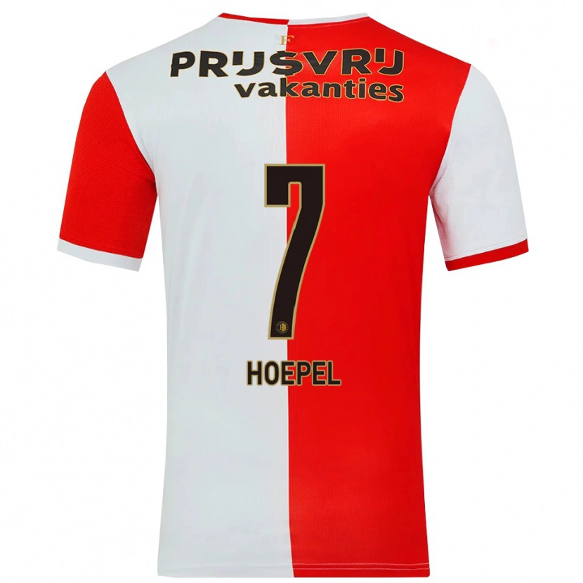 Danxen Uomo Maglia Jerayson Hoepel #7 Rosso Bianco Kit Gara Home 2025/26 Maglietta