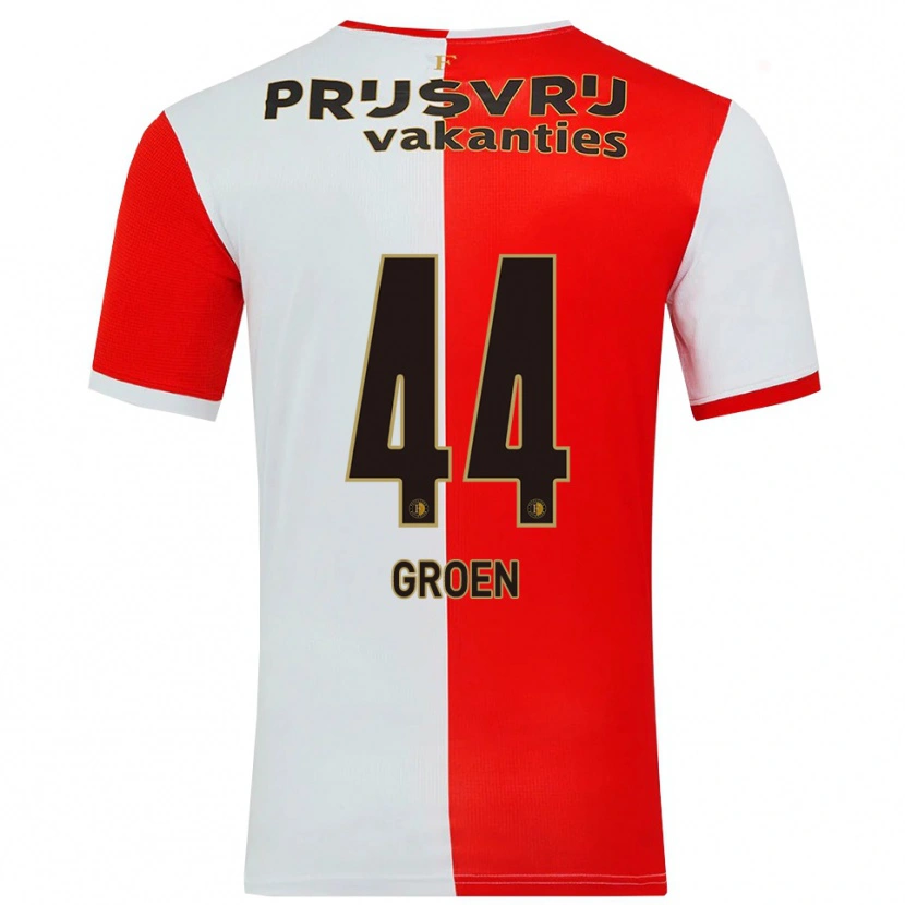 Danxen Uomo Maglia Nesto Groen #44 Rosso Bianco Kit Gara Home 2025/26 Maglietta