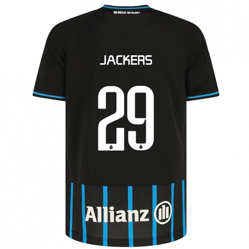 Danxen Uomo Maglia Nordin Jackers #29 Nero Blu Kit Gara Home 2025/26 Maglietta