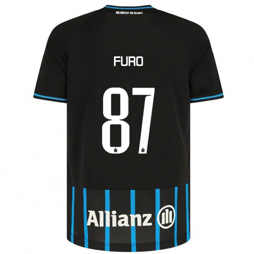 Danxen Uomo Maglia Kaye Furo #87 Nero Blu Kit Gara Home 2025/26 Maglietta