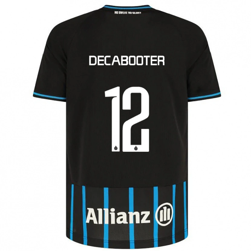 Danxen Uomo Maglia Marith Decabooter #12 Nero Blu Kit Gara Home 2025/26 Maglietta