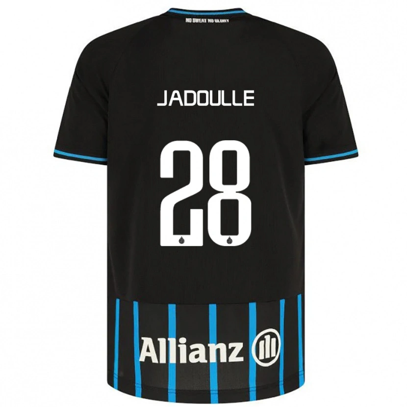 Danxen Uomo Maglia Romane Jadoulle #28 Nero Blu Kit Gara Home 2025/26 Maglietta