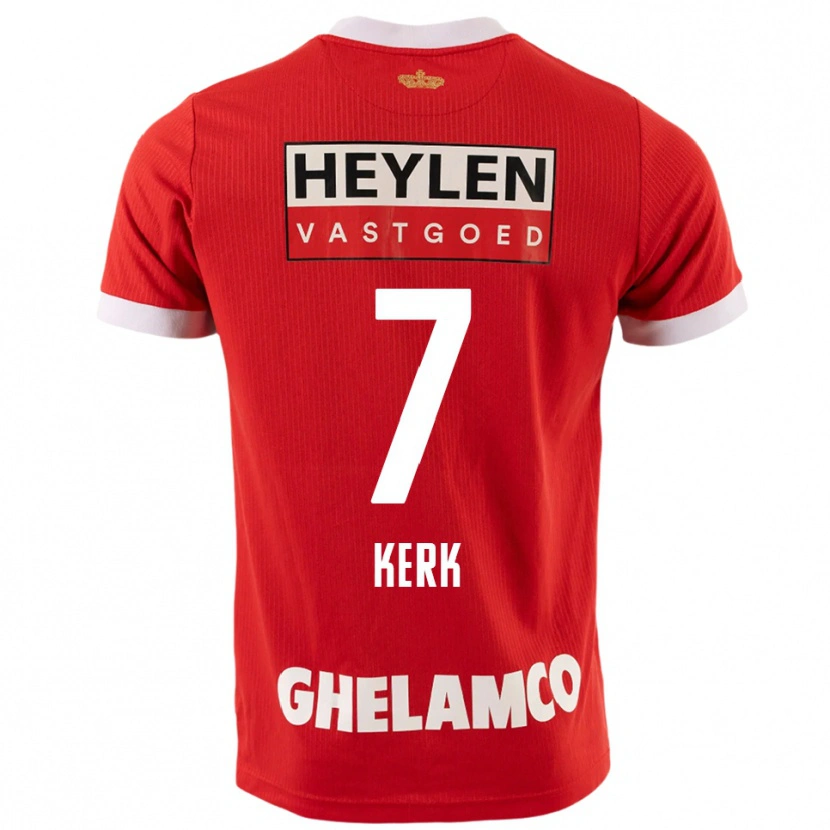 Danxen Uomo Maglia Gyrano Kerk #7 Rosso Bianco Kit Gara Home 2025/26 Maglietta