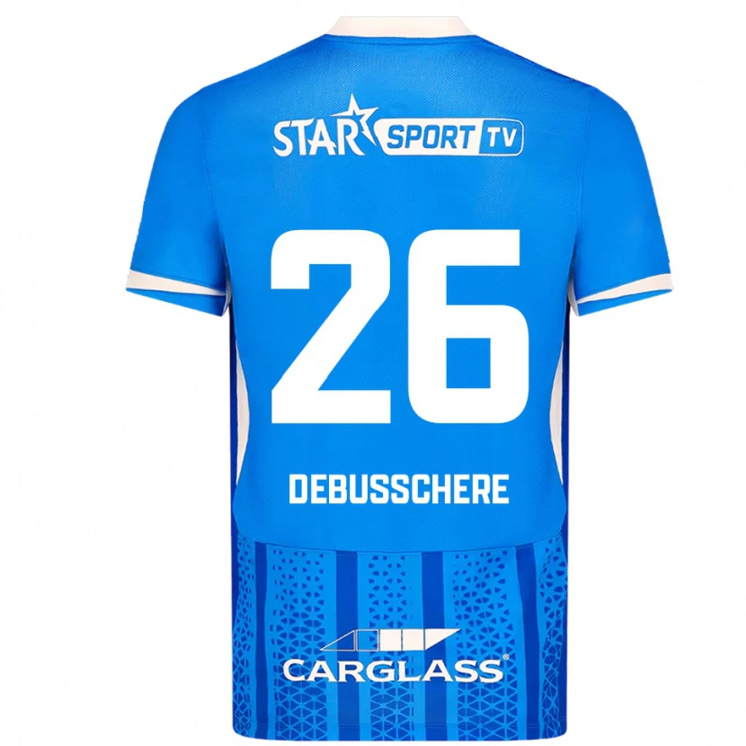 Danxen Uomo Maglia Vic Debusschere #26 Blu Bianco Kit Gara Home 2025/26 Maglietta