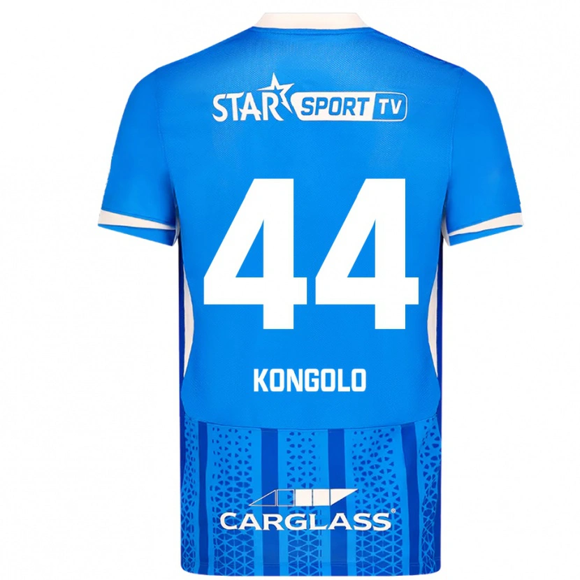 Danxen Uomo Maglia Josué Kongolo #44 Blu Bianco Kit Gara Home 2025/26 Maglietta