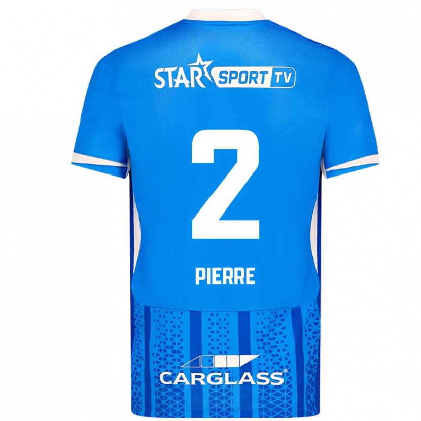 Danxen Uomo Maglia Kayden Pierre #2 Blu Bianco Kit Gara Home 2025/26 Maglietta