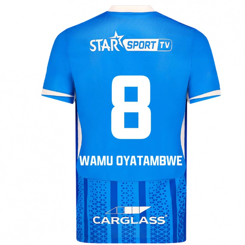 Danxen Uomo Maglia Matthias Wamu Oyatambwe #8 Blu Bianco Kit Gara Home 2025/26 Maglietta
