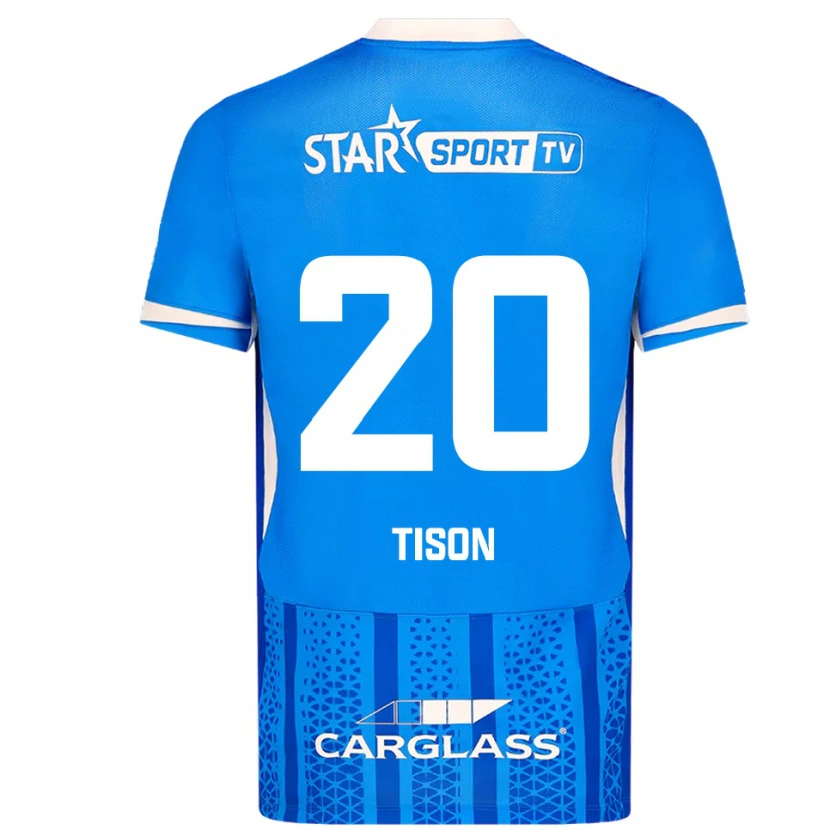 Danxen Uomo Maglia Charlotte Tison #20 Blu Bianco Kit Gara Home 2025/26 Maglietta
