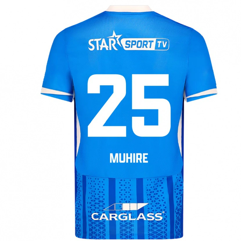Danxen Uomo Maglia Ian-Confiance Muhire #25 Blu Bianco Kit Gara Home 2025/26 Maglietta