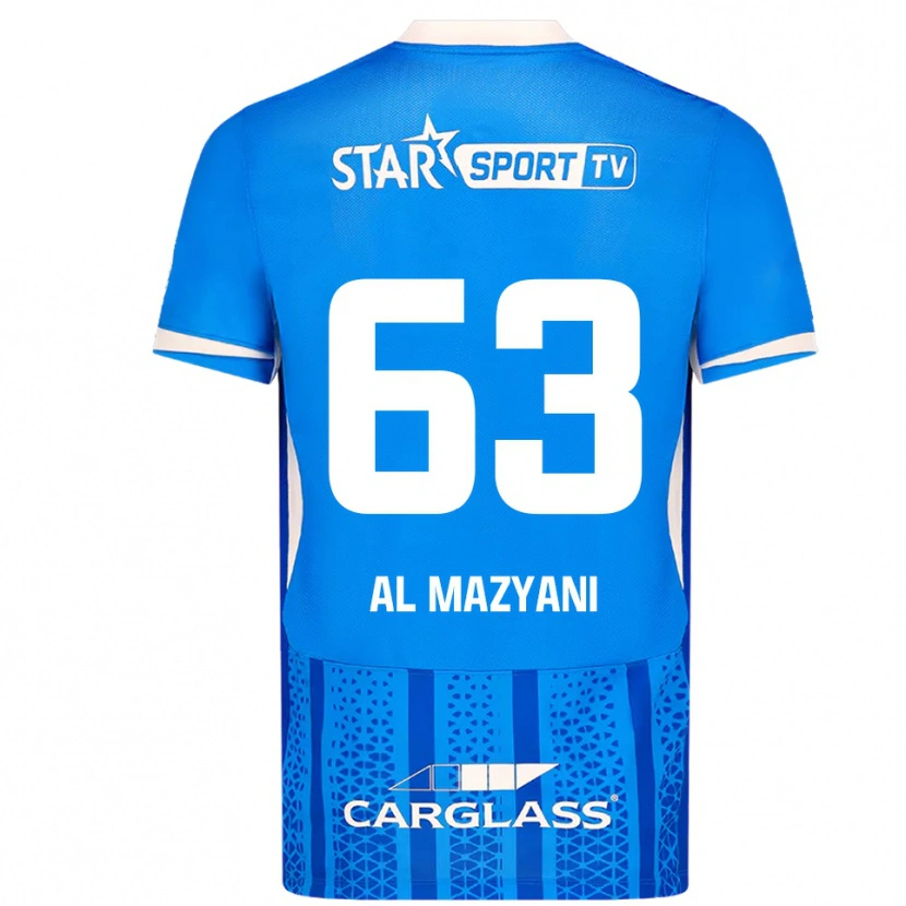 Danxen Uomo Maglia Faissal Al Mazyani #63 Blu Bianco Kit Gara Home 2025/26 Maglietta
