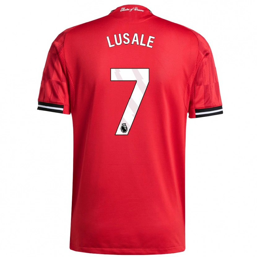 Danxen Uomo Maglia Samuel Lusale #7 Rosso Nero Bianco Kit Gara Home 2025/26 Maglietta