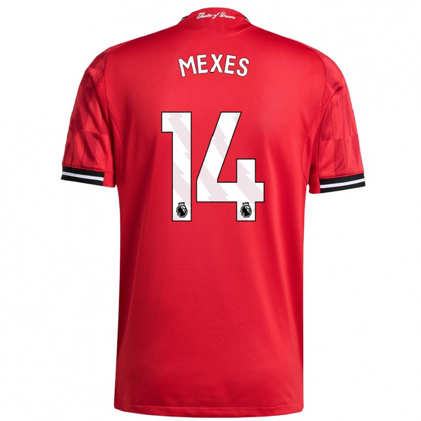 Danxen Uomo Maglia Silva Mexes #14 Rosso Nero Bianco Kit Gara Home 2025/26 Maglietta