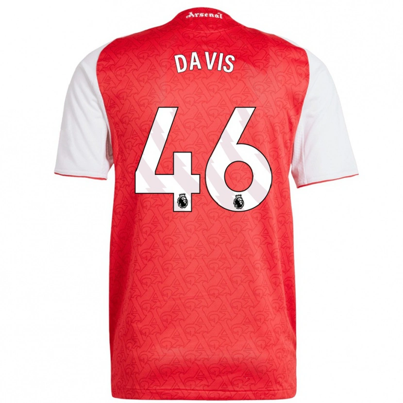 Danxen Uomo Maglia Timi Davis #46 Rosso Bianco Kit Gara Home 2025/26 Maglietta