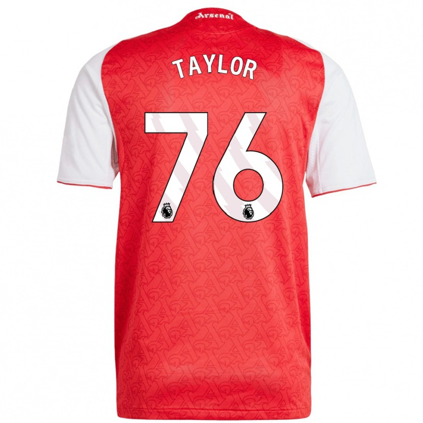 Danxen Uomo Maglia Kido Taylor Hart #76 Rosso Bianco Kit Gara Home 2025/26 Maglietta