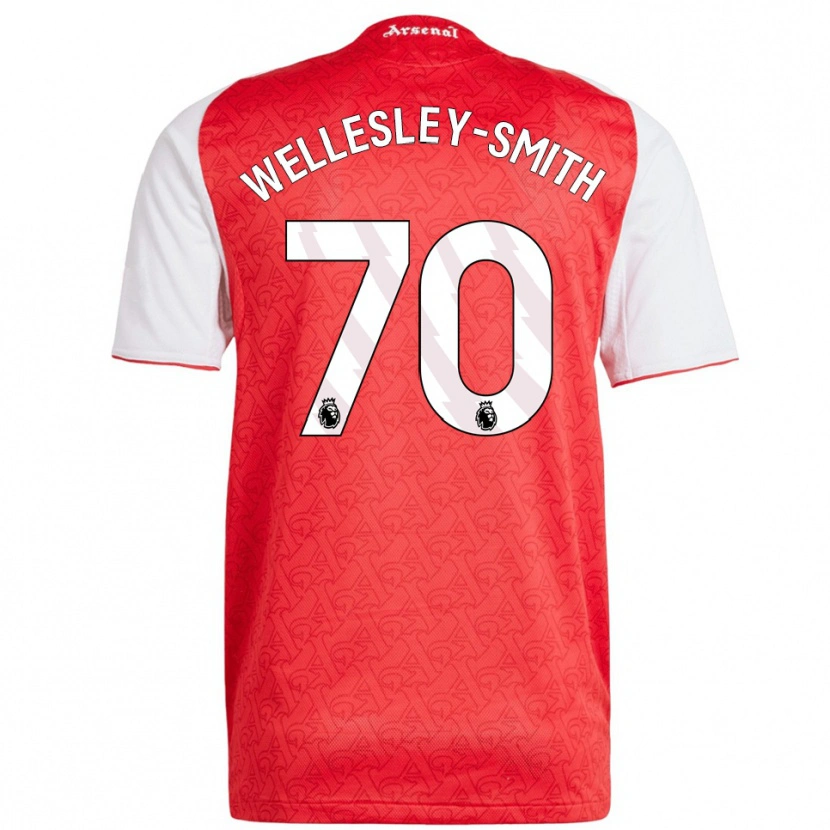 Danxen Uomo Maglia Cecily Wellesley-Smith #70 Rosso Bianco Kit Gara Home 2025/26 Maglietta