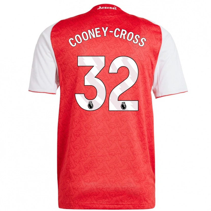 Danxen Uomo Maglia Kyra Cooney-Cross #32 Rosso Bianco Kit Gara Home 2025/26 Maglietta