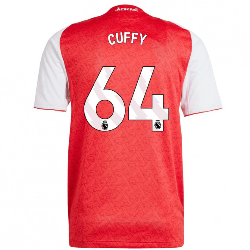 Danxen Uomo Maglia Brooke Norton Cuffy #64 Rosso Bianco Kit Gara Home 2025/26 Maglietta