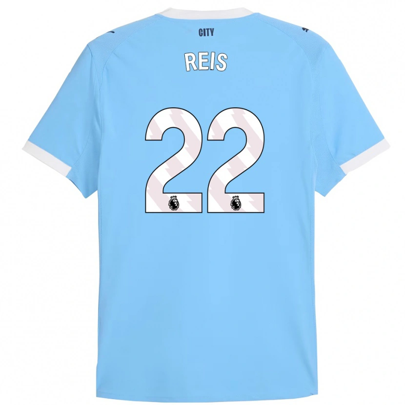 Danxen Uomo Maglia Vitor Reis #22 Azzurro Bianco Kit Gara Home 2025/26 Maglietta