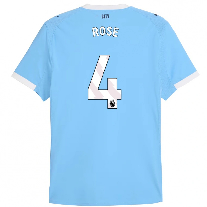 Danxen Uomo Maglia Jade Rose #4 Azzurro Bianco Kit Gara Home 2025/26 Maglietta