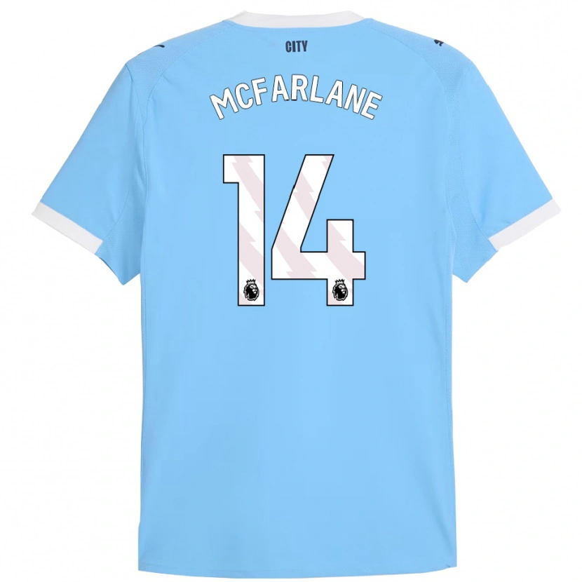 Danxen Uomo Maglia Christian Mcfarlane #14 Azzurro Bianco Kit Gara Home 2025/26 Maglietta
