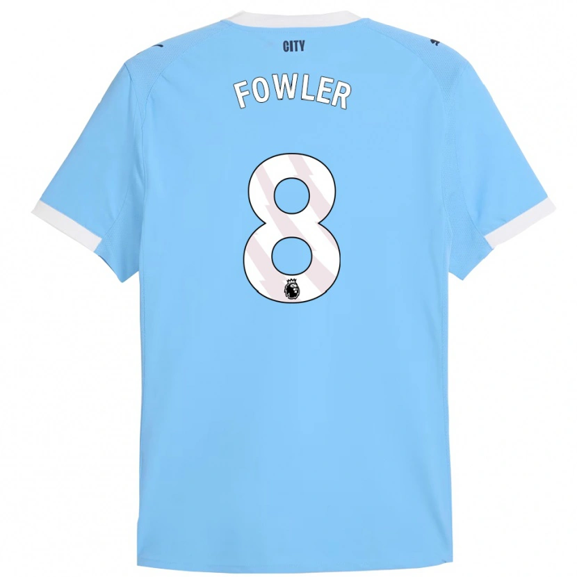 Danxen Uomo Maglia Mary Fowler #8 Azzurro Bianco Kit Gara Home 2025/26 Maglietta