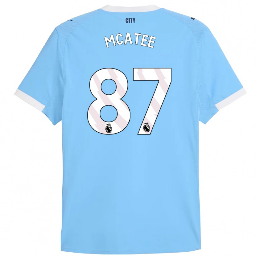 Danxen Uomo Maglia James Mcatee #87 Azzurro Bianco Kit Gara Home 2025/26 Maglietta