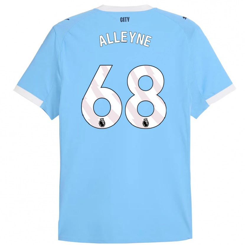 Danxen Uomo Maglia Max Alleyne #68 Azzurro Bianco Kit Gara Home 2025/26 Maglietta