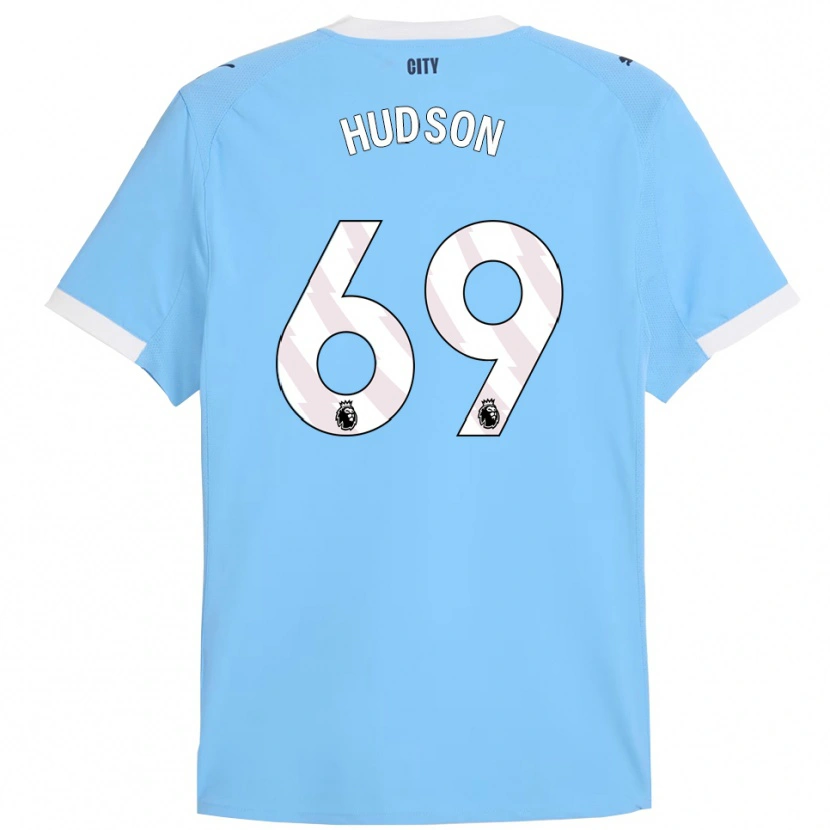Danxen Uomo Maglia Max Hudson #69 Azzurro Bianco Kit Gara Home 2025/26 Maglietta