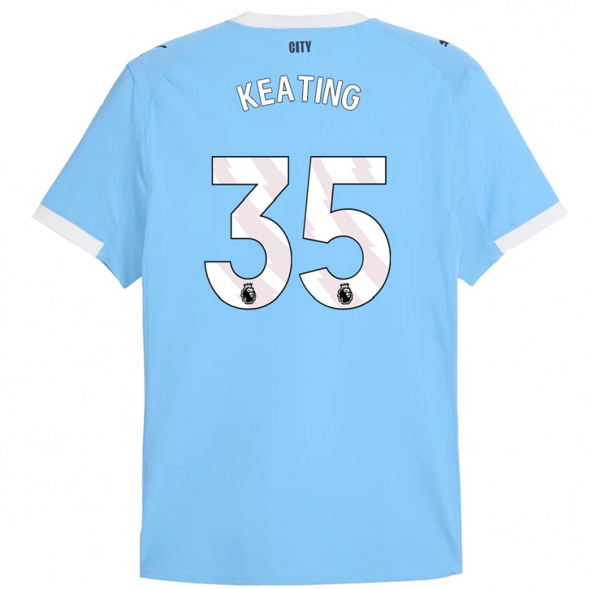 Danxen Uomo Maglia Khiara Keating #35 Azzurro Bianco Kit Gara Home 2025/26 Maglietta