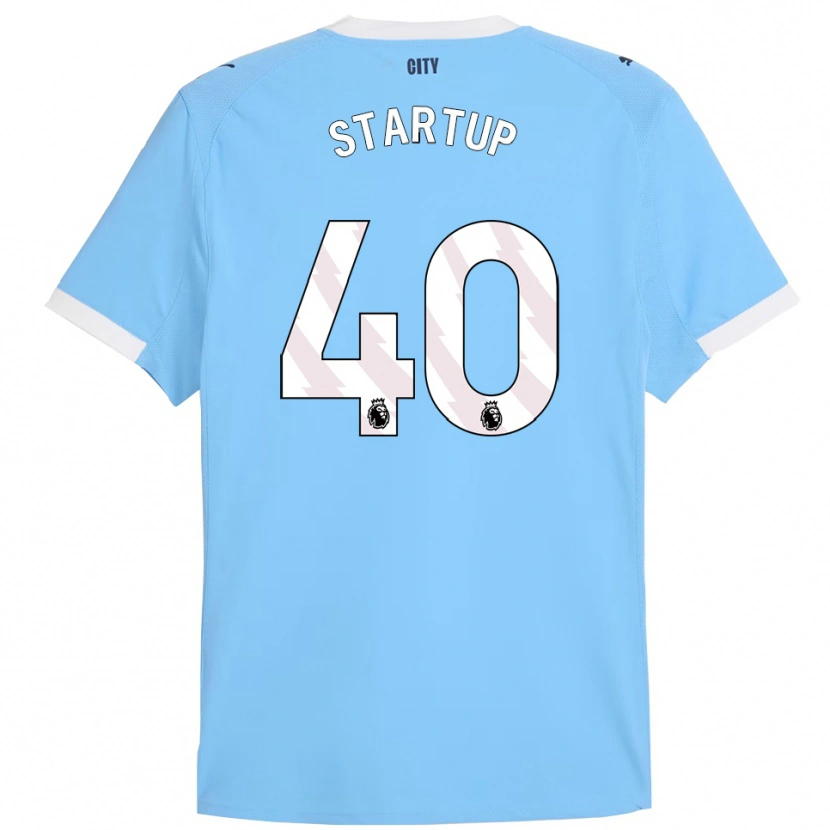 Danxen Uomo Maglia Katie Startup #40 Azzurro Bianco Kit Gara Home 2025/26 Maglietta