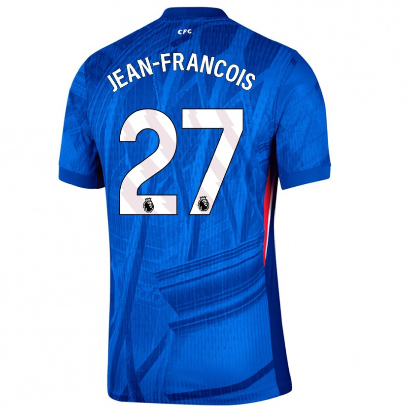 Danxen Uomo Maglia Oriane Jean-Francois #27 Blu Bianco Kit Gara Home 2025/26 Maglietta