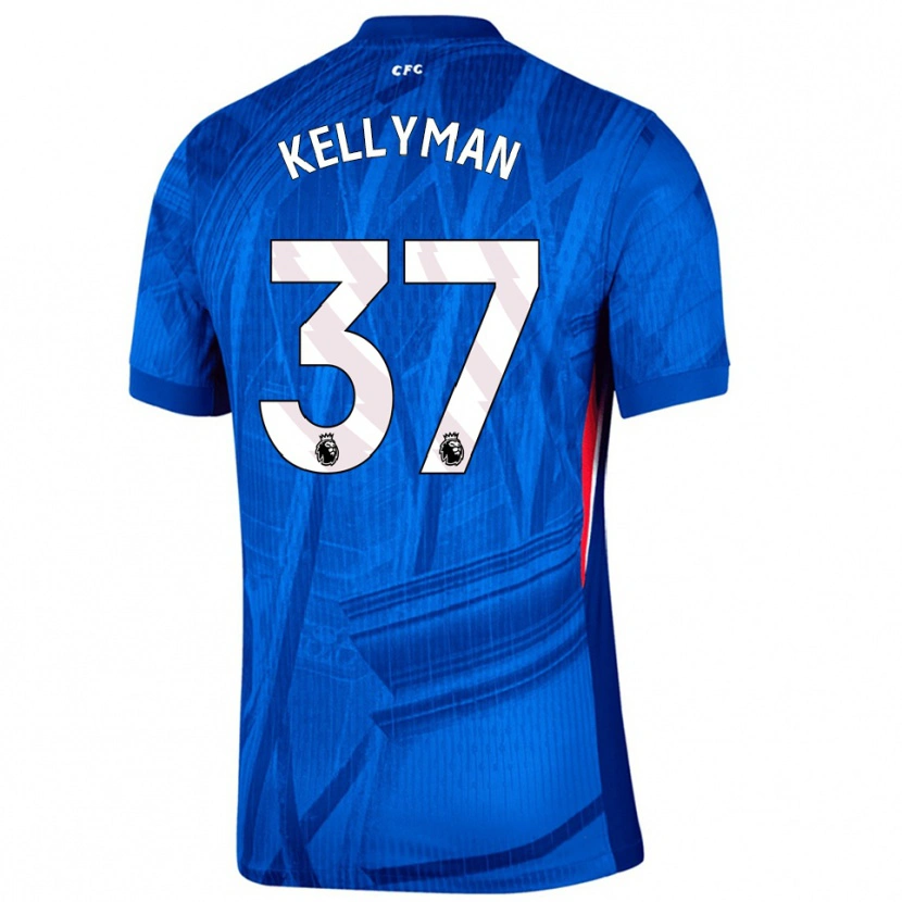Danxen Uomo Maglia Omari Kellyman #37 Blu Bianco Kit Gara Home 2025/26 Maglietta