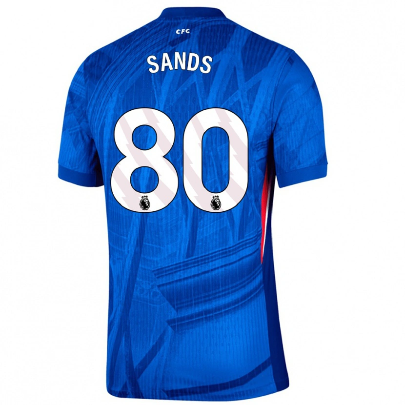 Danxen Uomo Maglia Hudson Sands #80 Blu Bianco Kit Gara Home 2025/26 Maglietta