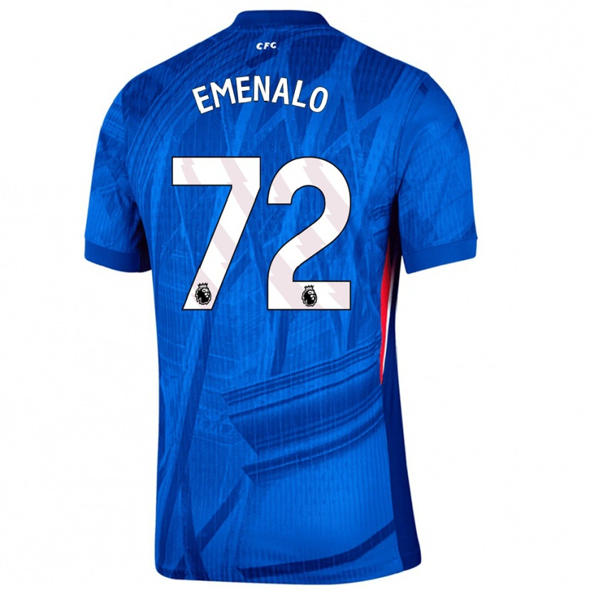 Danxen Uomo Maglia Landon Emenalo #72 Blu Bianco Kit Gara Home 2025/26 Maglietta