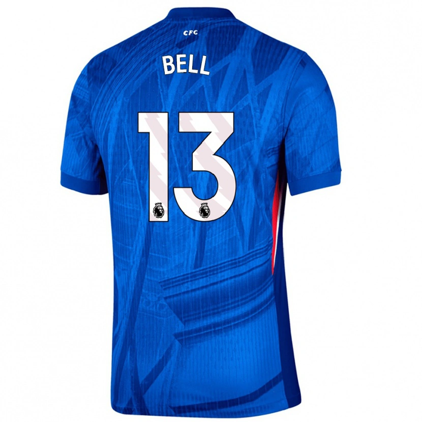 Danxen Uomo Maglia Toby Bell #13 Blu Bianco Kit Gara Home 2025/26 Maglietta
