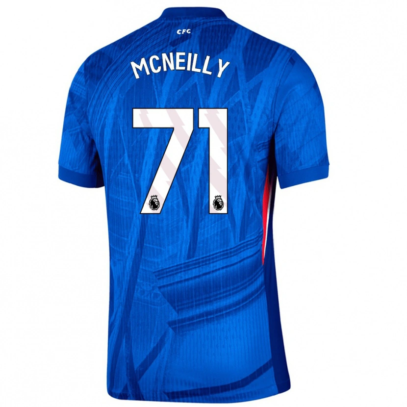 Danxen Uomo Maglia Donnell Mcneilly #71 Blu Bianco Kit Gara Home 2025/26 Maglietta