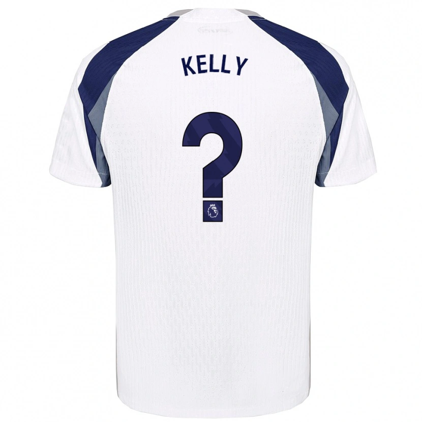 Danxen Uomo Maglia Kyle Kelly #0 Bianco Navy Kit Gara Home 2025/26 Maglietta