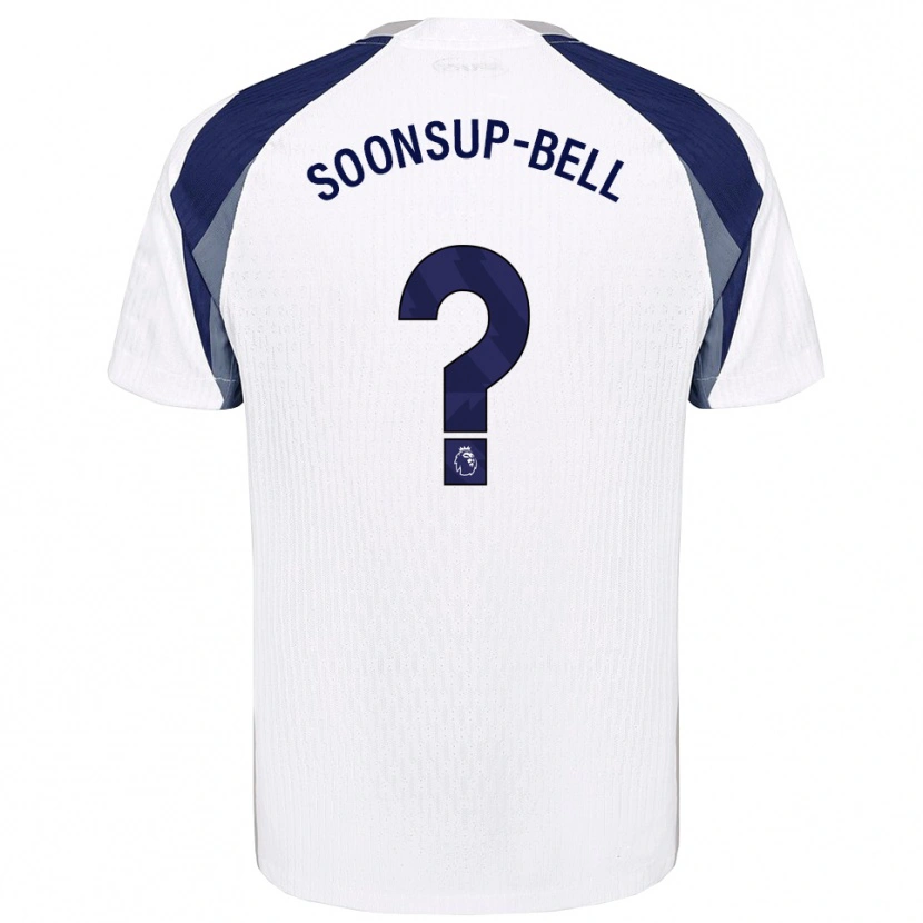 Danxen Uomo Maglia Jude Soonsup-Bell #0 Bianco Navy Kit Gara Home 2025/26 Maglietta