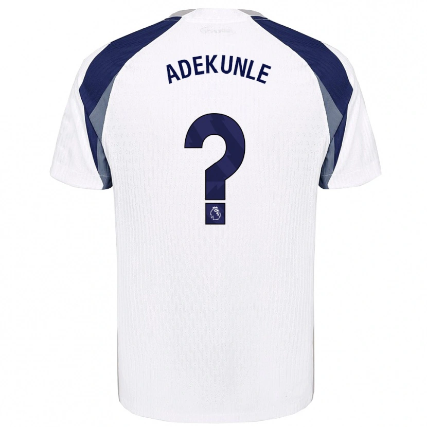 Danxen Uomo Maglia Timileyin Adekunle #0 Bianco Navy Kit Gara Home 2025/26 Maglietta